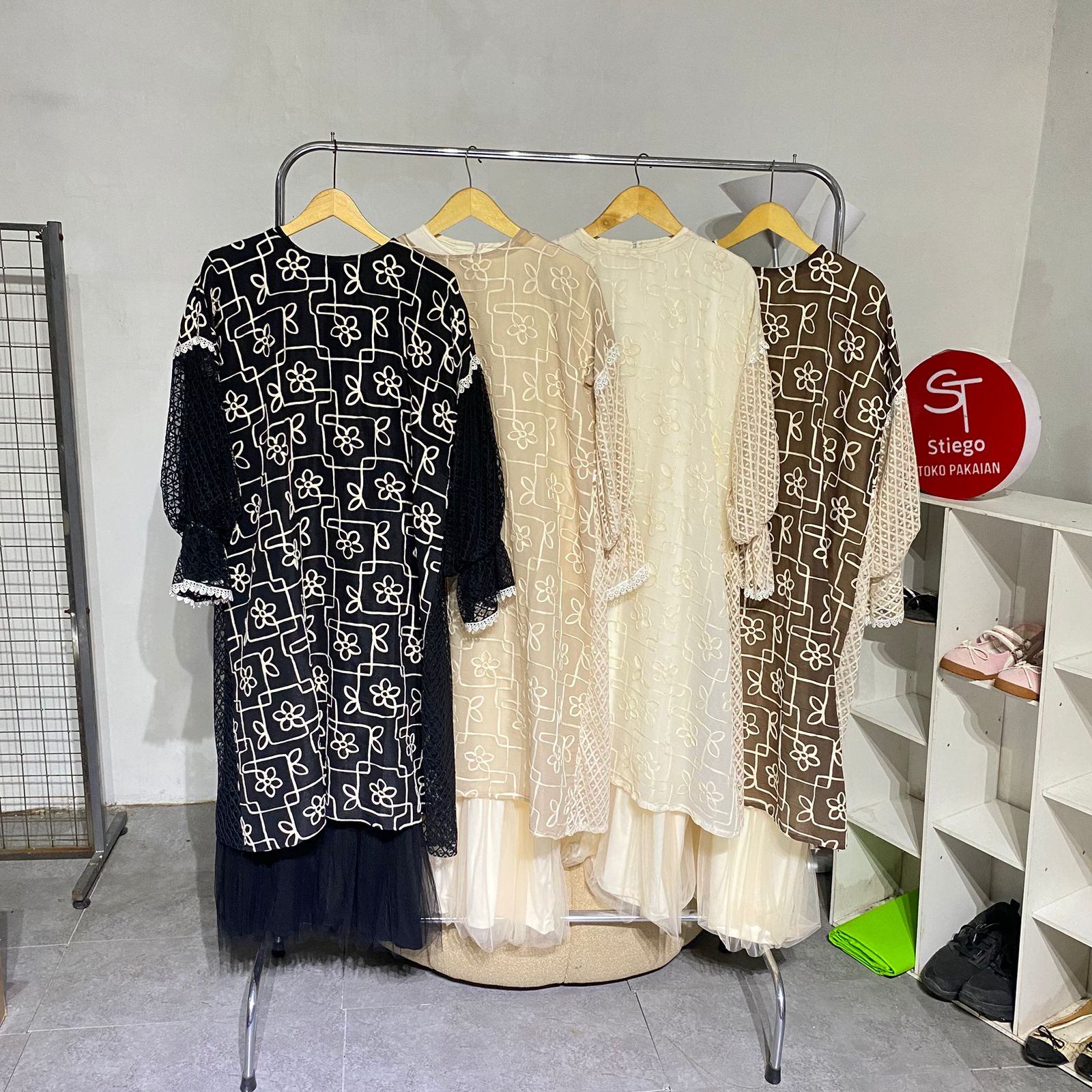 Gamis Wanita anggun flower semarak