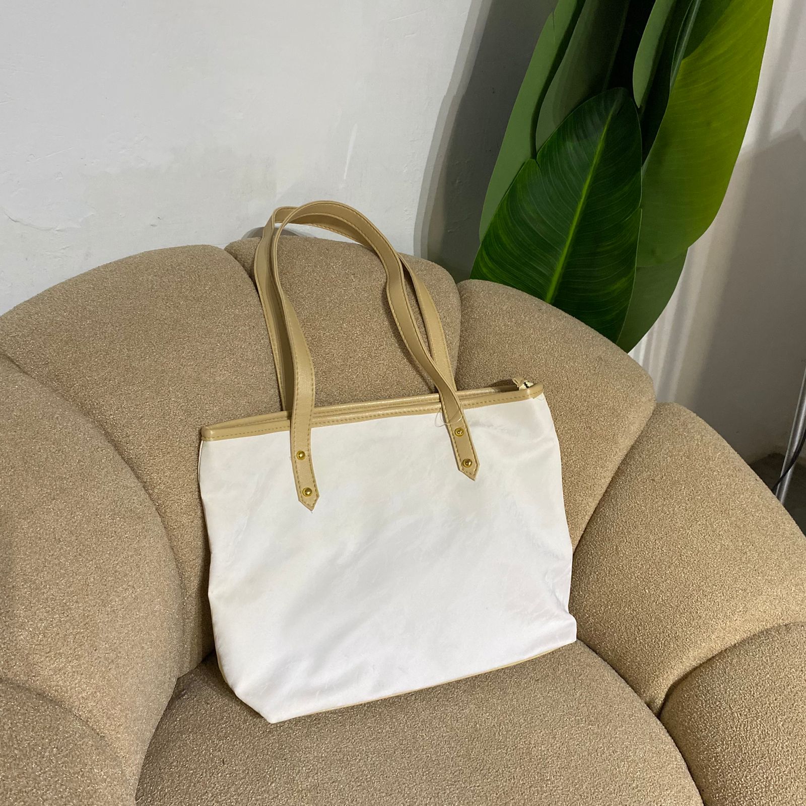 tas wanita motif tote bag mawar