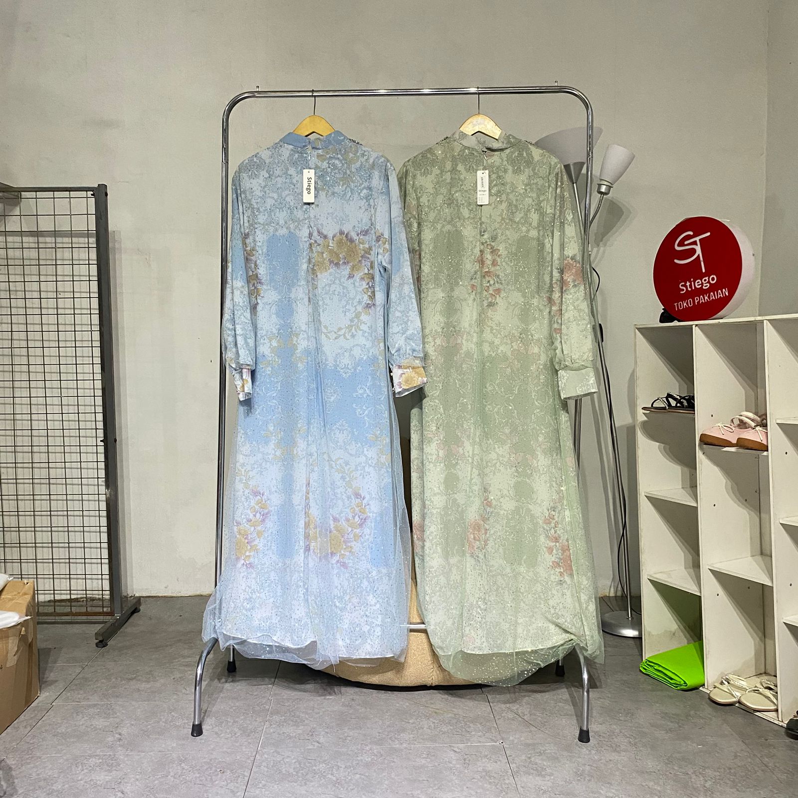Gamis Wanita mawah  ceruty dres 03