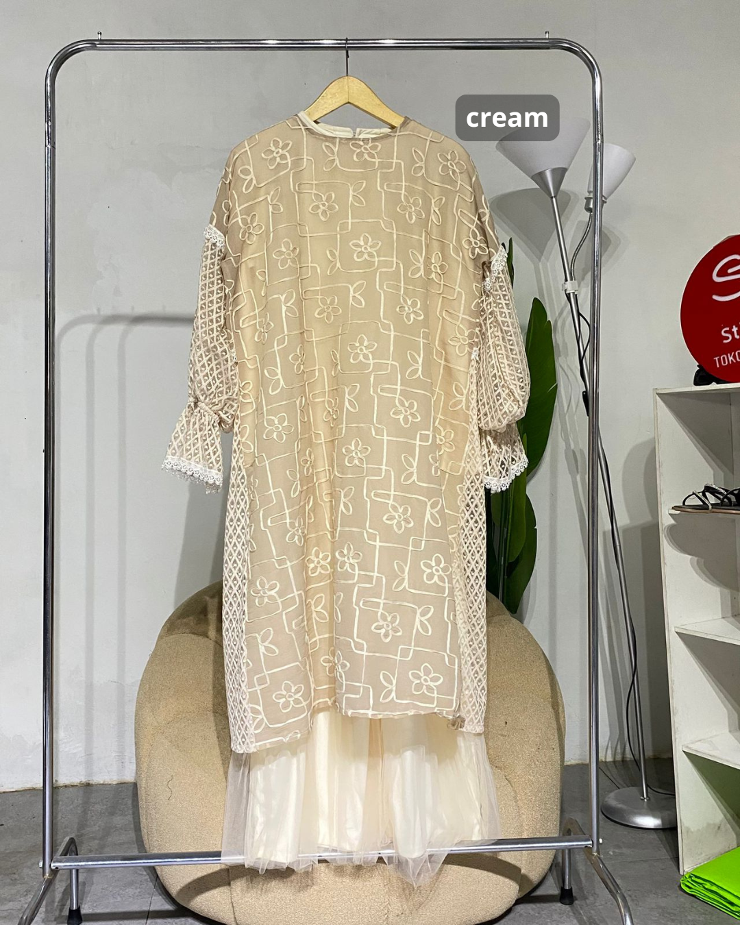 Gamis Wanita anggun flower semarak