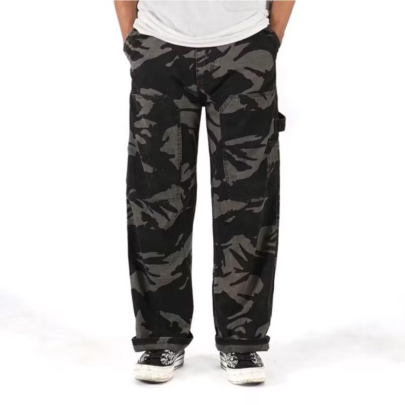 Celana pria loreng camo baggy