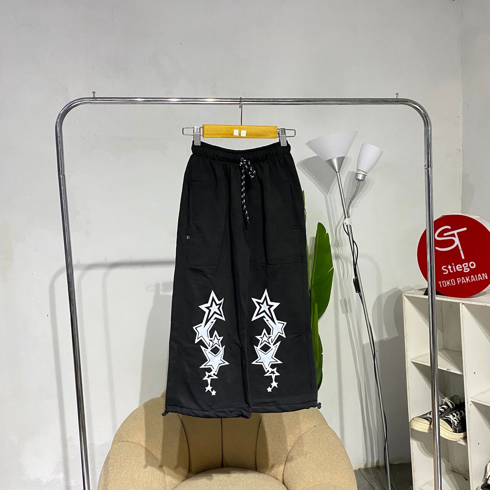 celana panjang skena baggy anak tanggung 7-10tahun