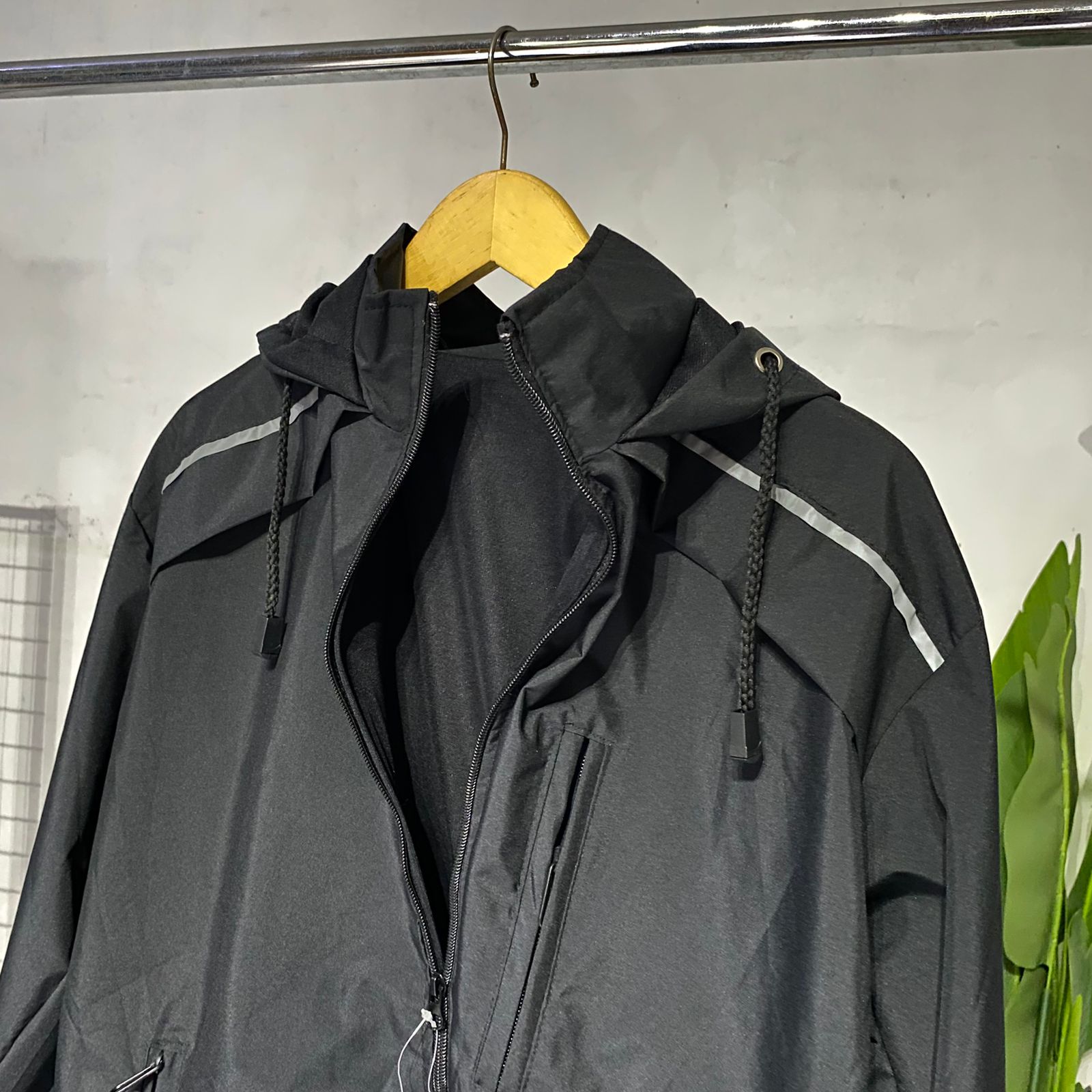 Jaket pria parasut Casual Windbreker