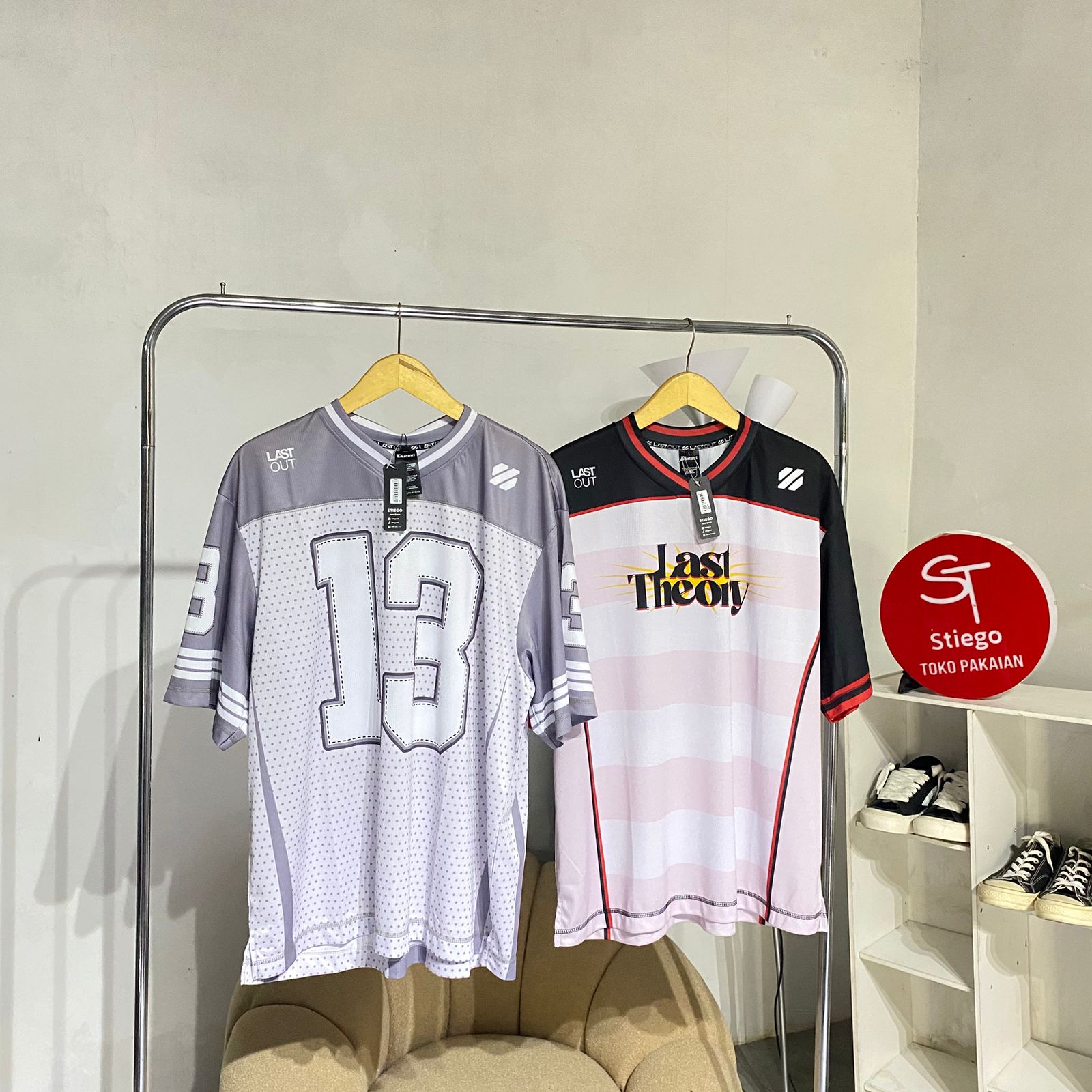 Atasan kaos jersey pria
