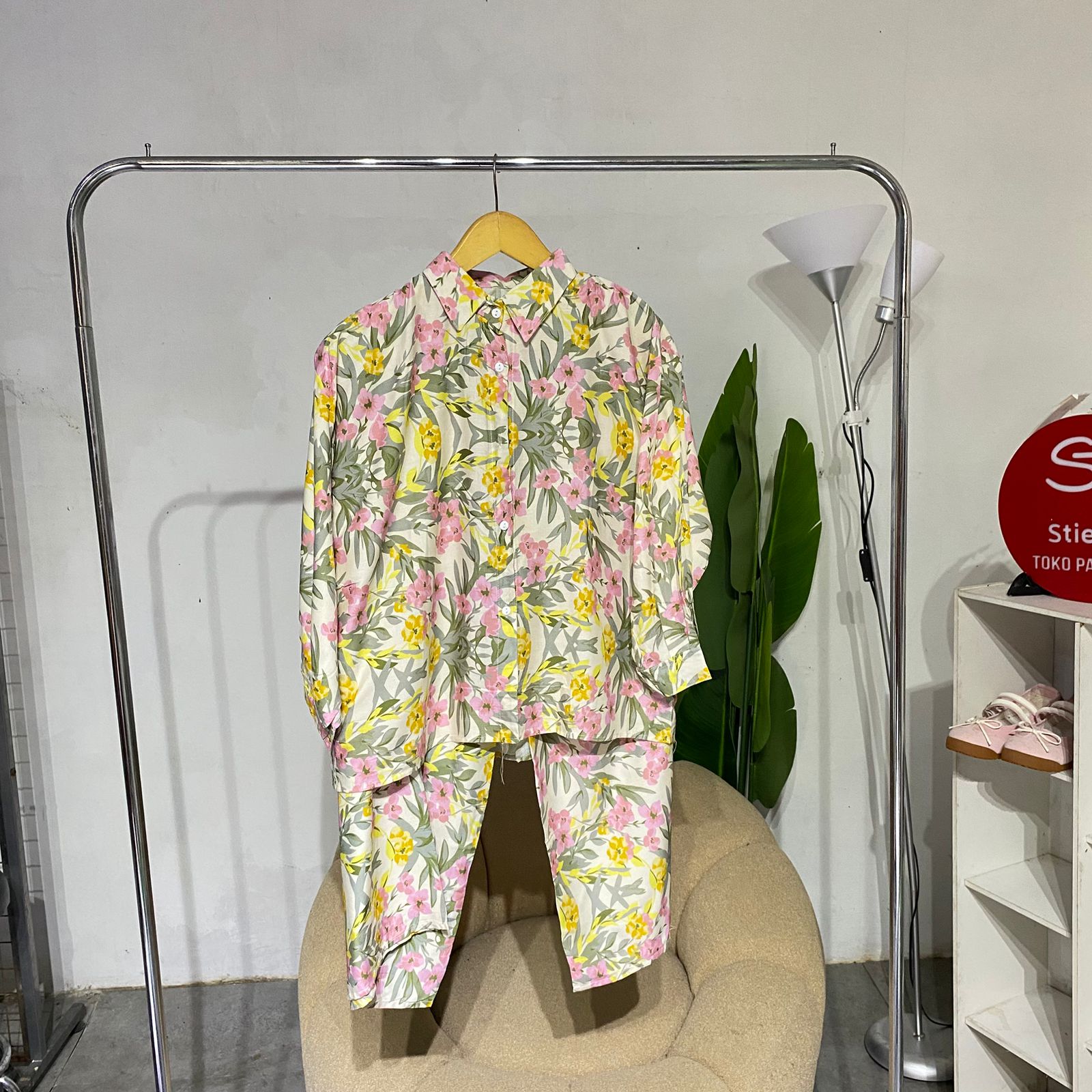 onset wanita rayon   atasan & celana