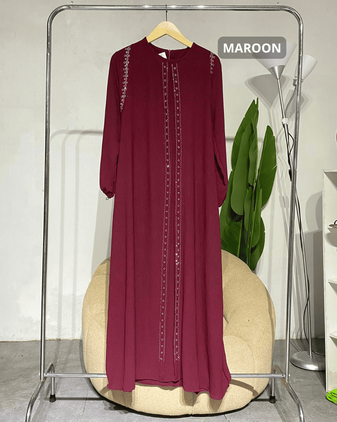 Gamis wanita Rompi 1117 crinkle