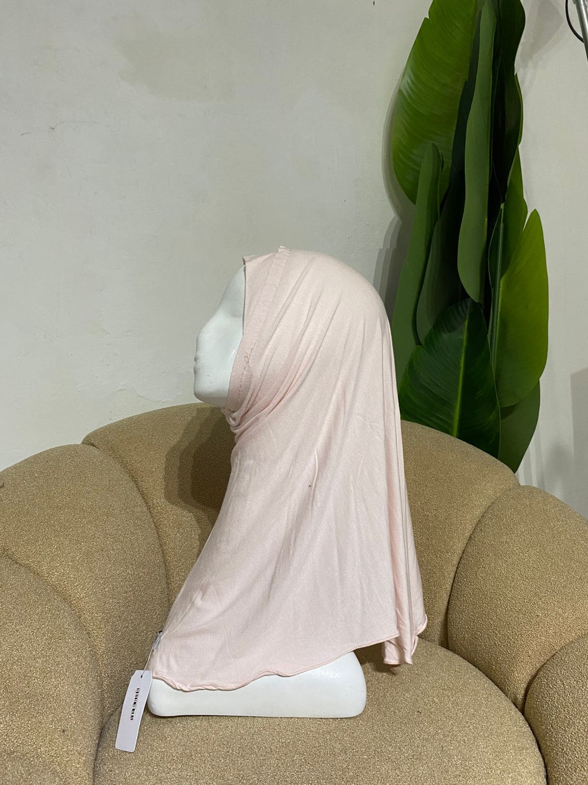 Hijab wanita sabrina Bergo Hijab Sport Dagu Karet Tencel Lentur Stretchy