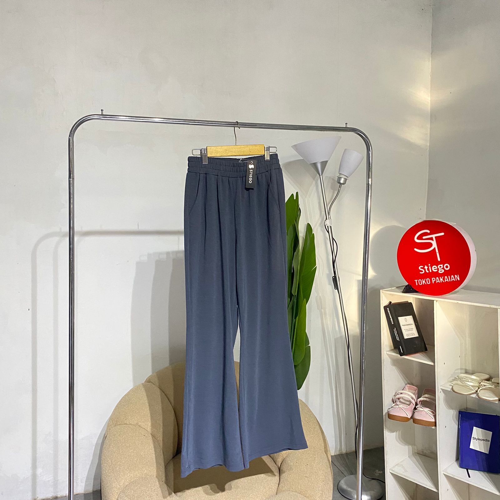 Celana wanita flare pants 1346