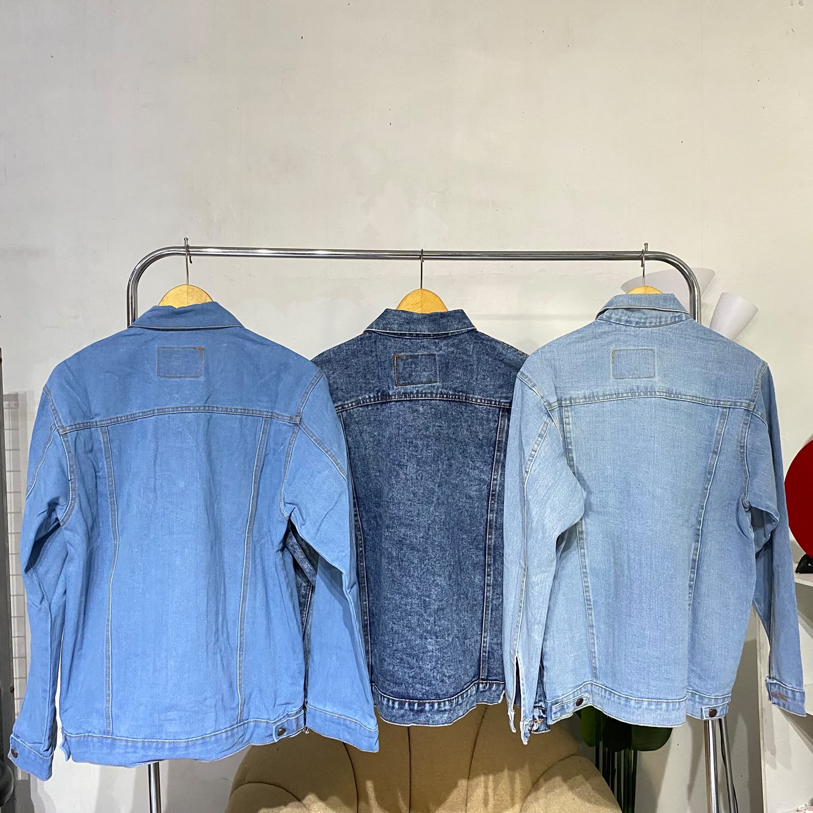 Jaket pria jeans basic