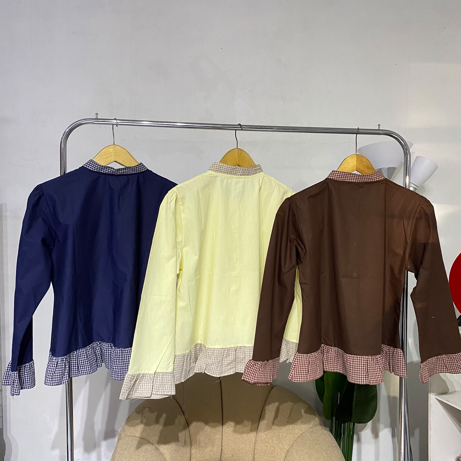 Kemeja wanita arachi blouse soya