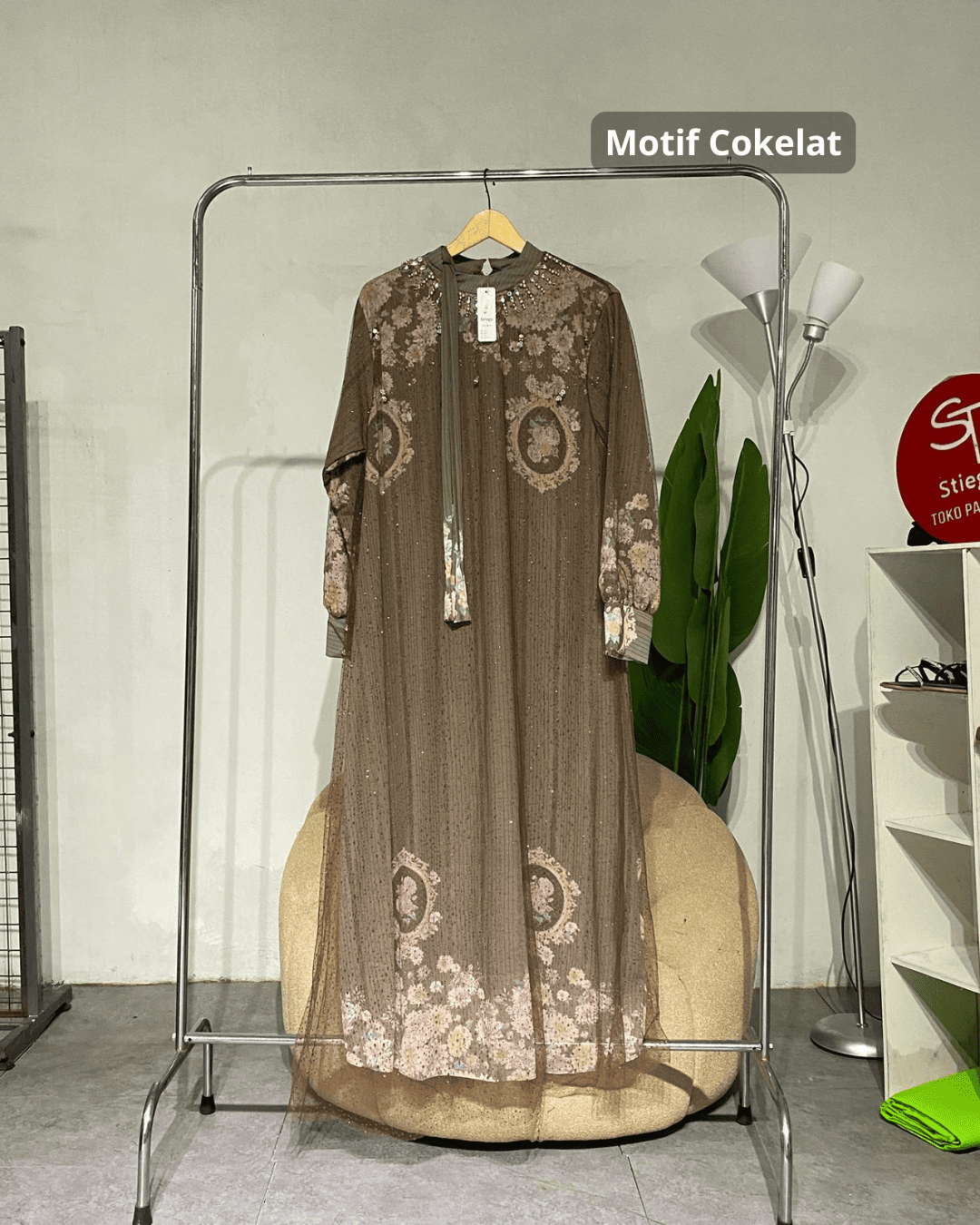 Gamis Wanita mawah  ceruty dres 04