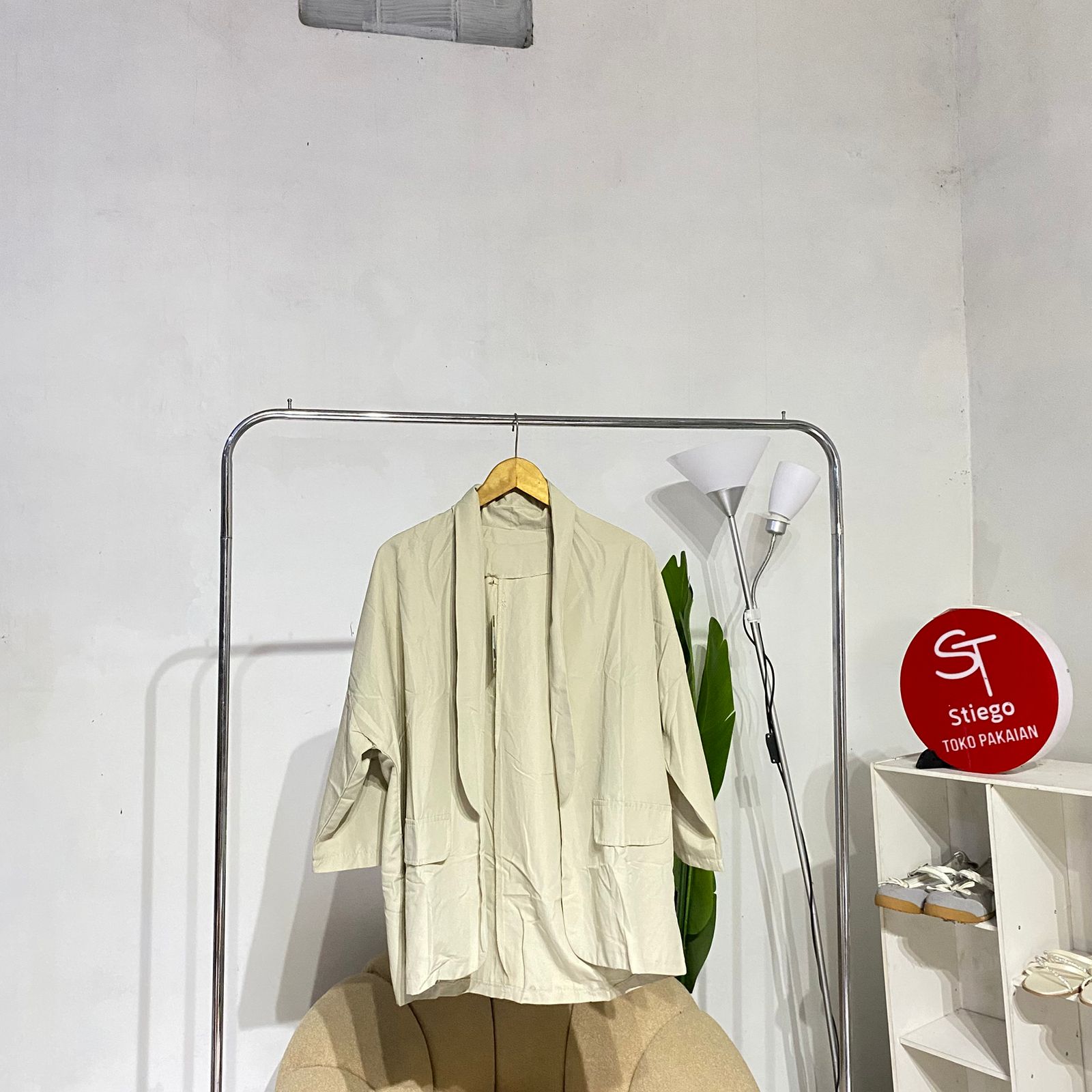 atasan wanita outher blazer polos