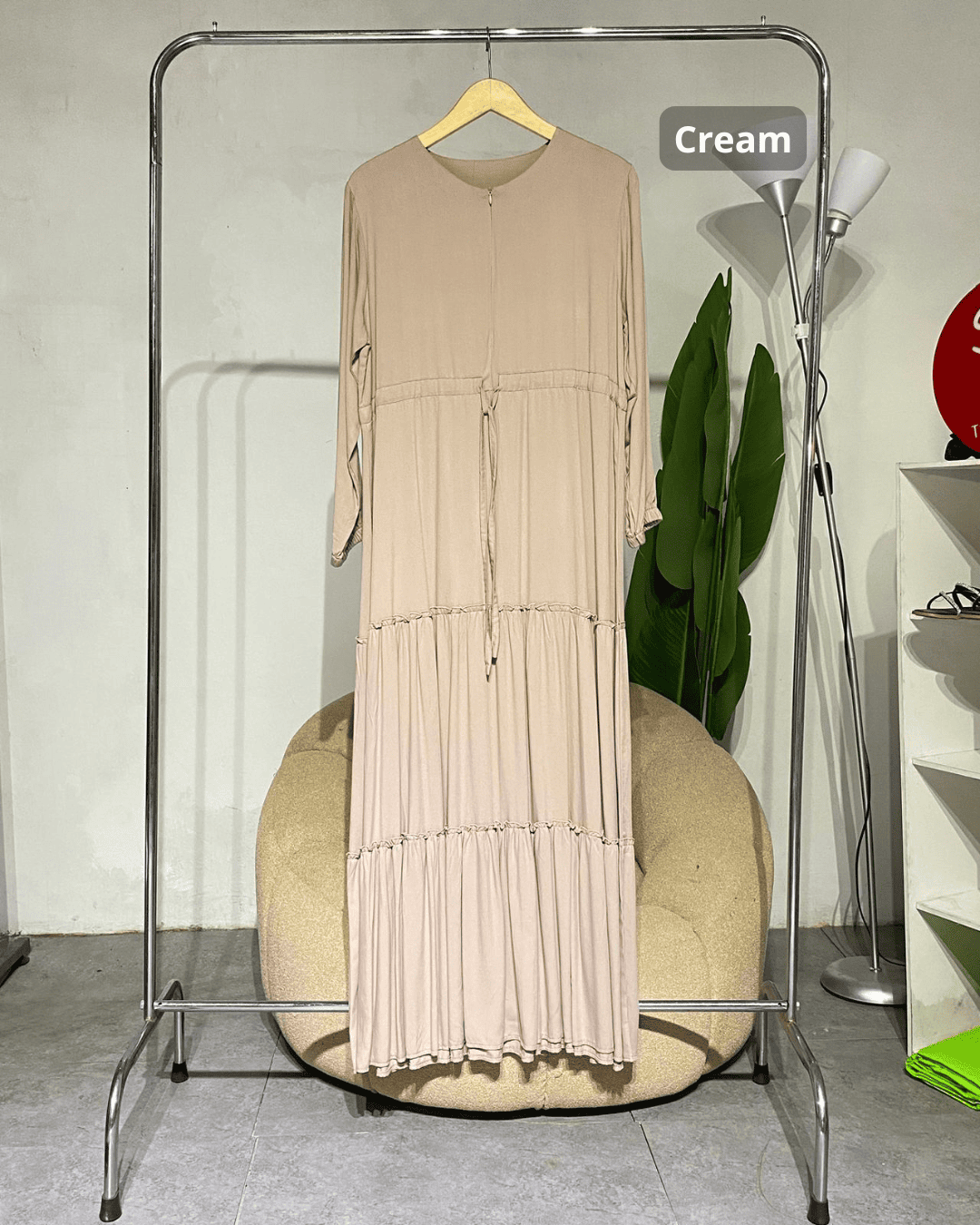 Gamis wanita Rayon  polos