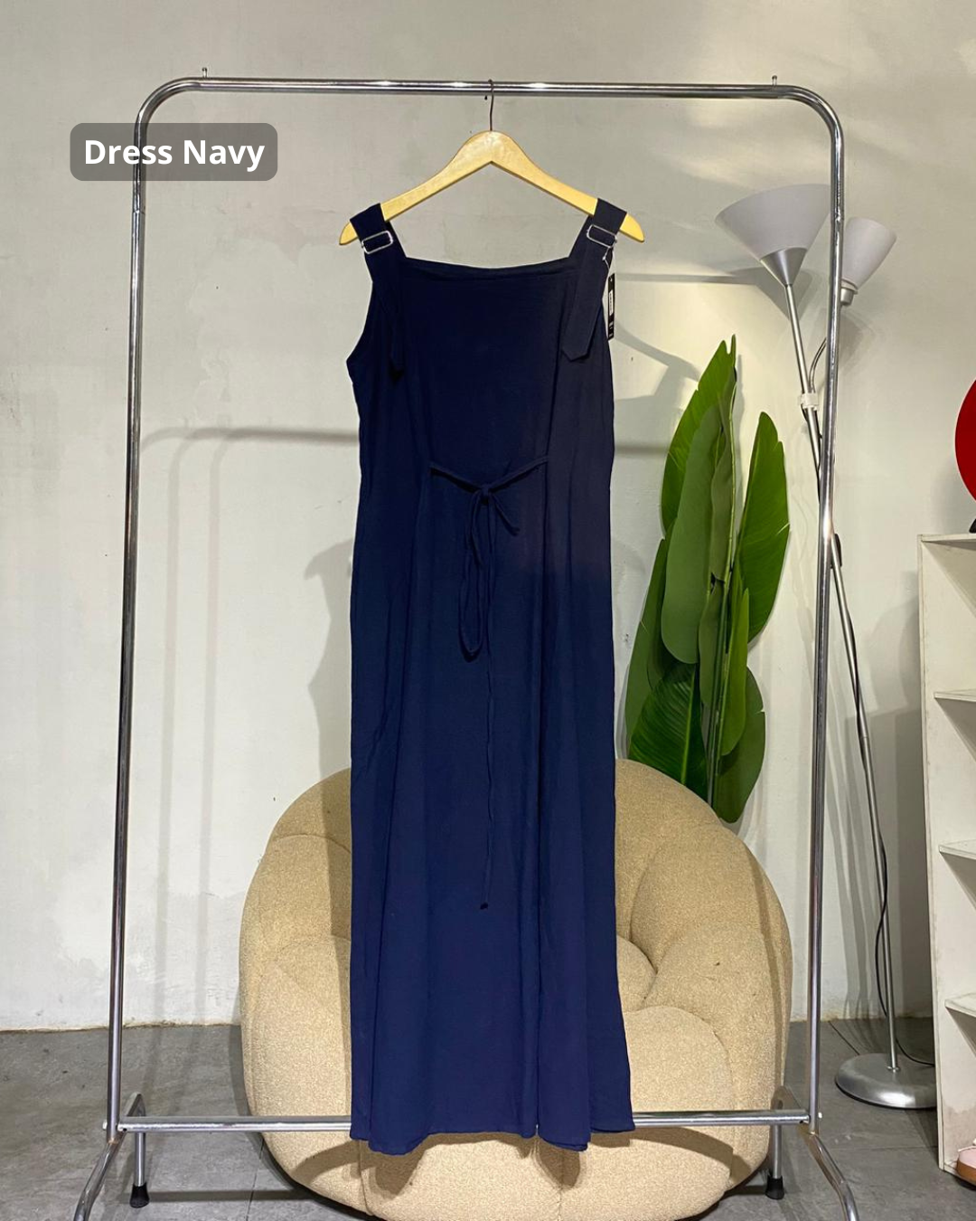 Dres wanita jumpsuit overal linen angle 01