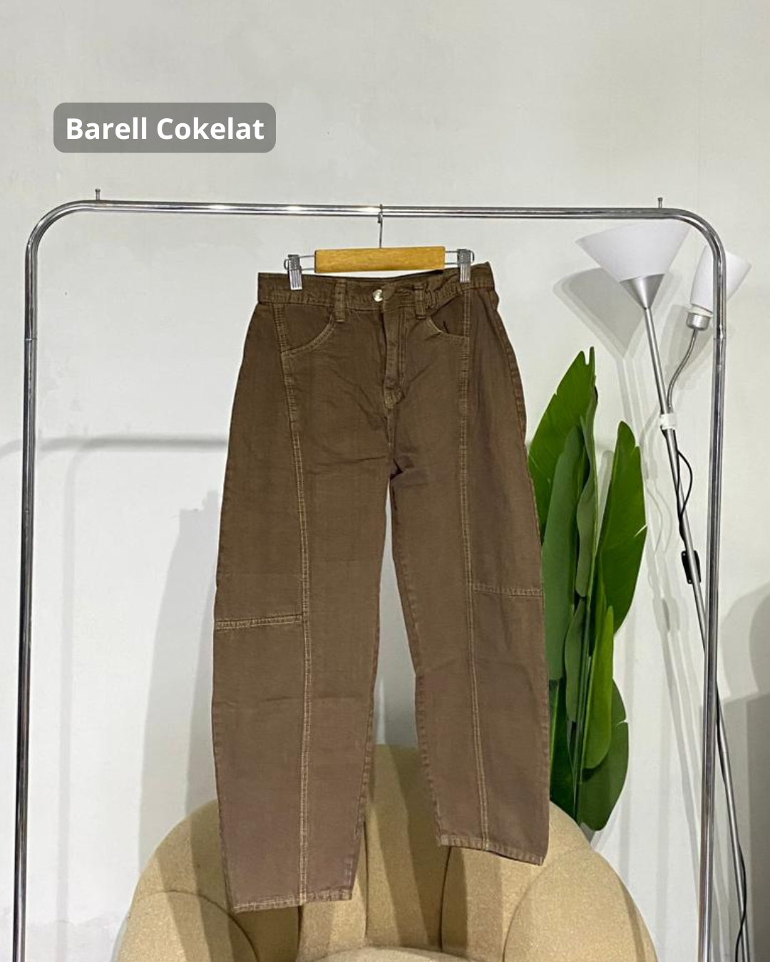 Celana Wanita Jeans Barel Baggy
