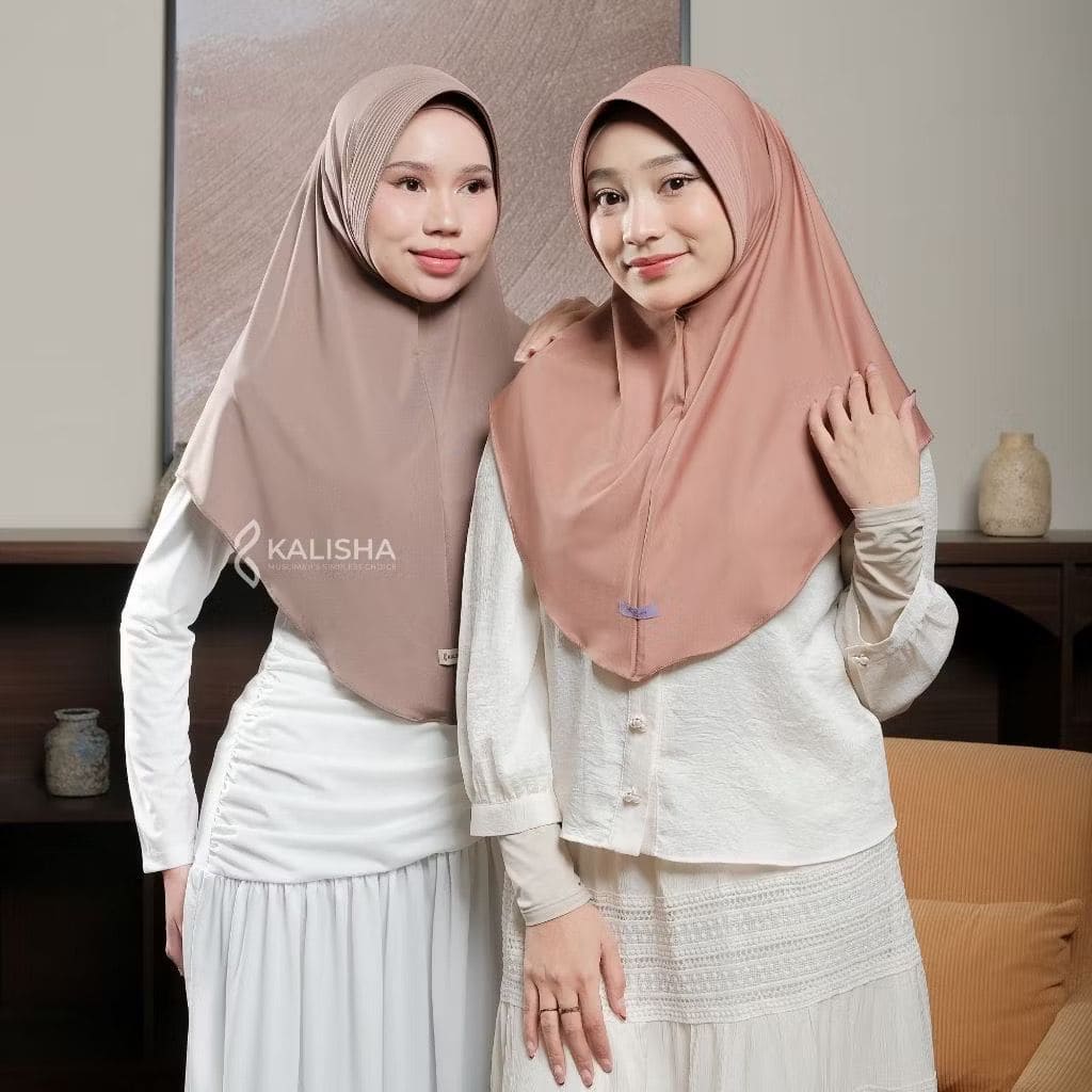 Hijab wanita kalisha fatimah instan bergo ( size m  )