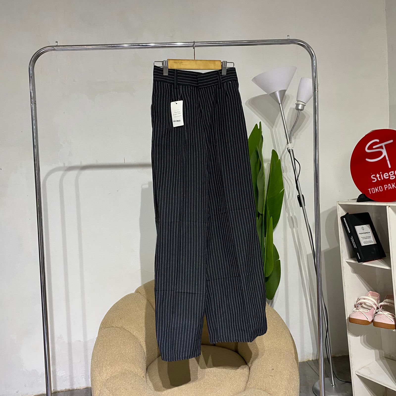Celana wanita hf stripe celana  salur