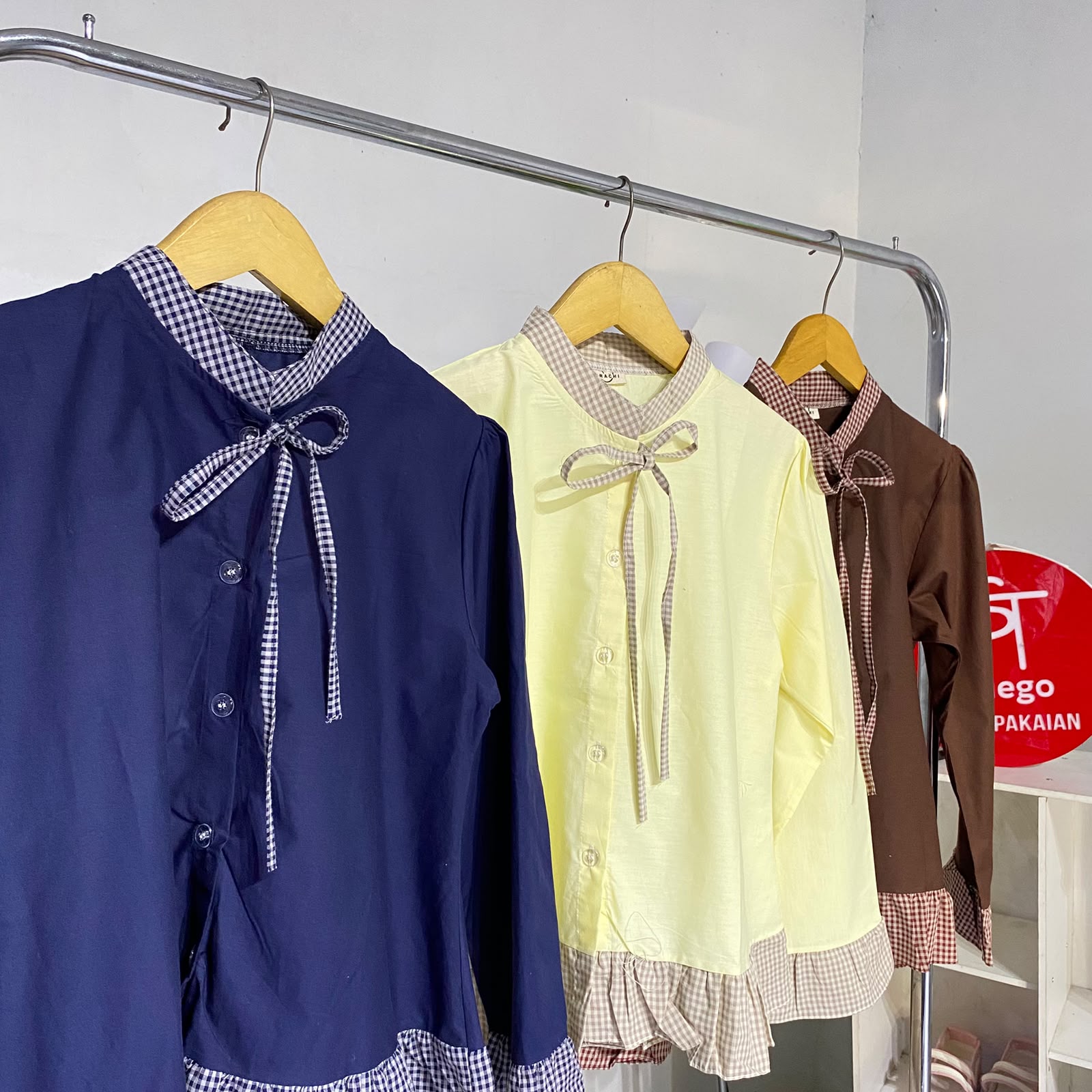 Kemeja wanita arachi blouse soya