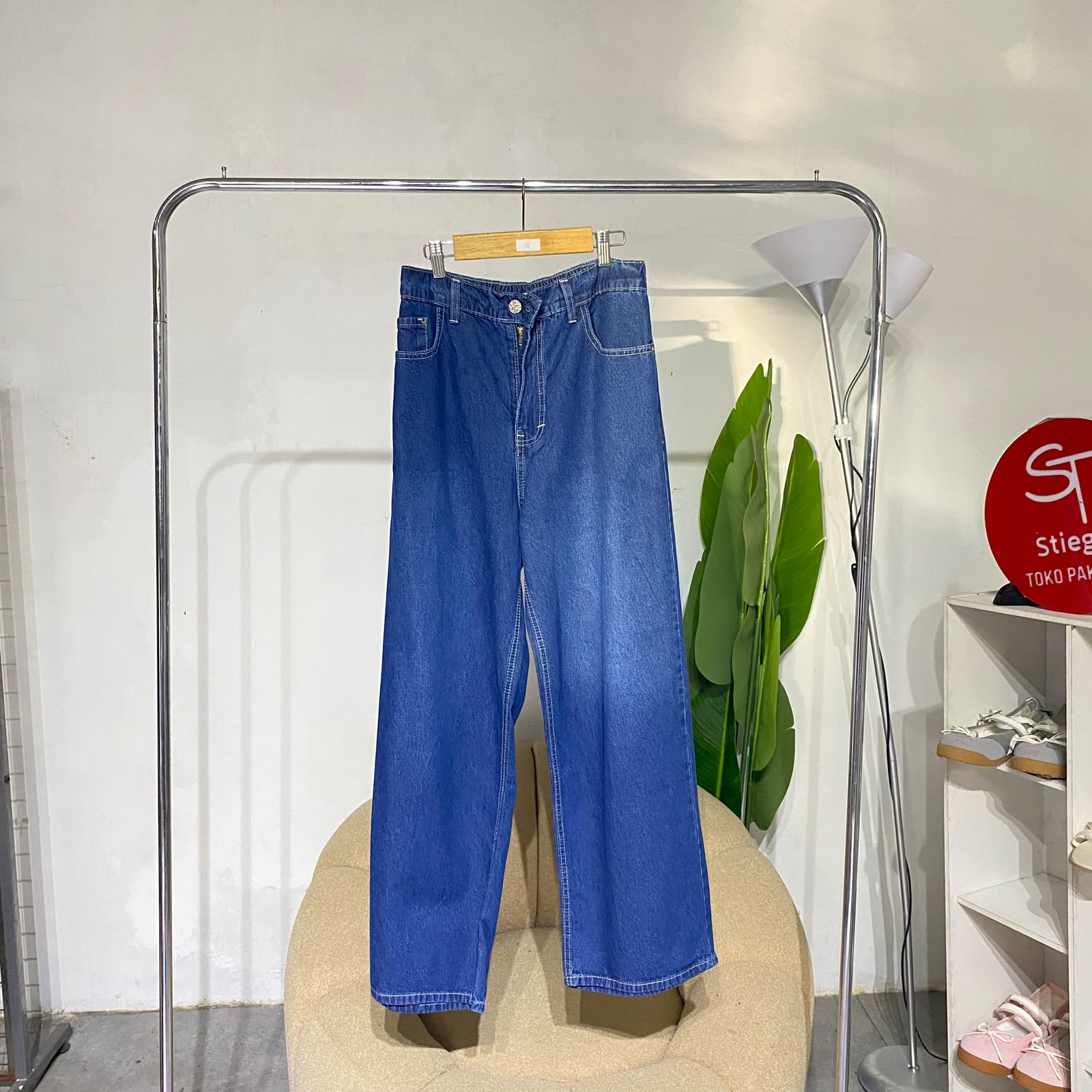 Celana wanita jeans kulot cocolie 8405