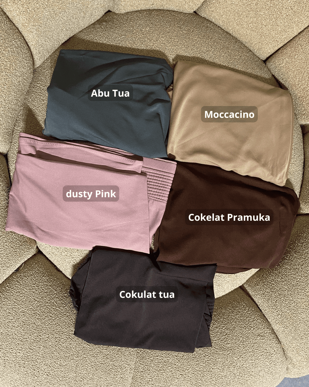 Hijab wanita kenan yoga instan bergo size s