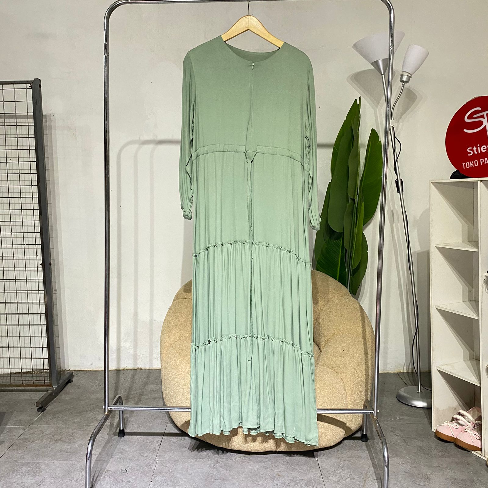 Gamis wanita Rayon  polos