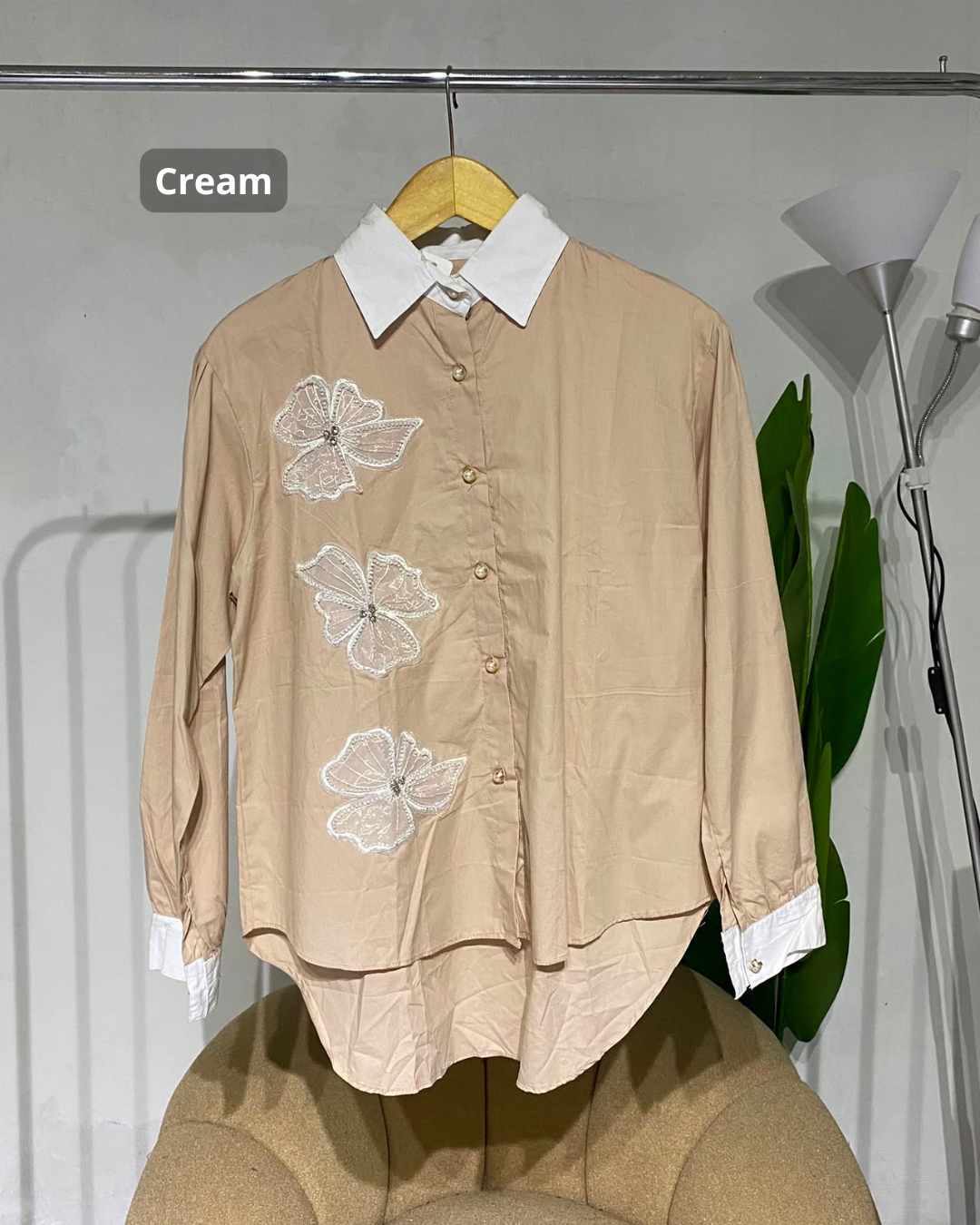 Kemeja Wanita bunga 5591