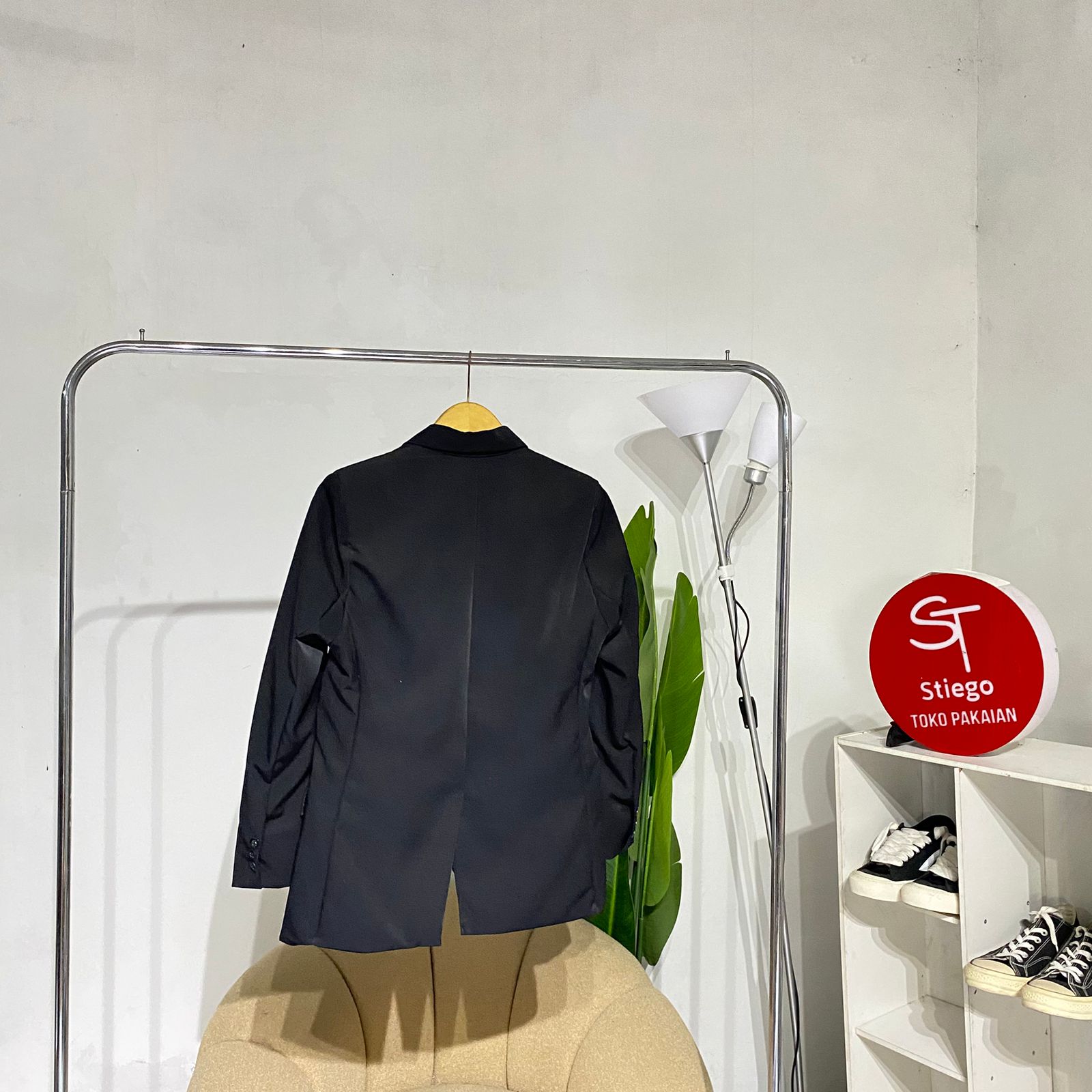 Jas Blazer pria polos formal