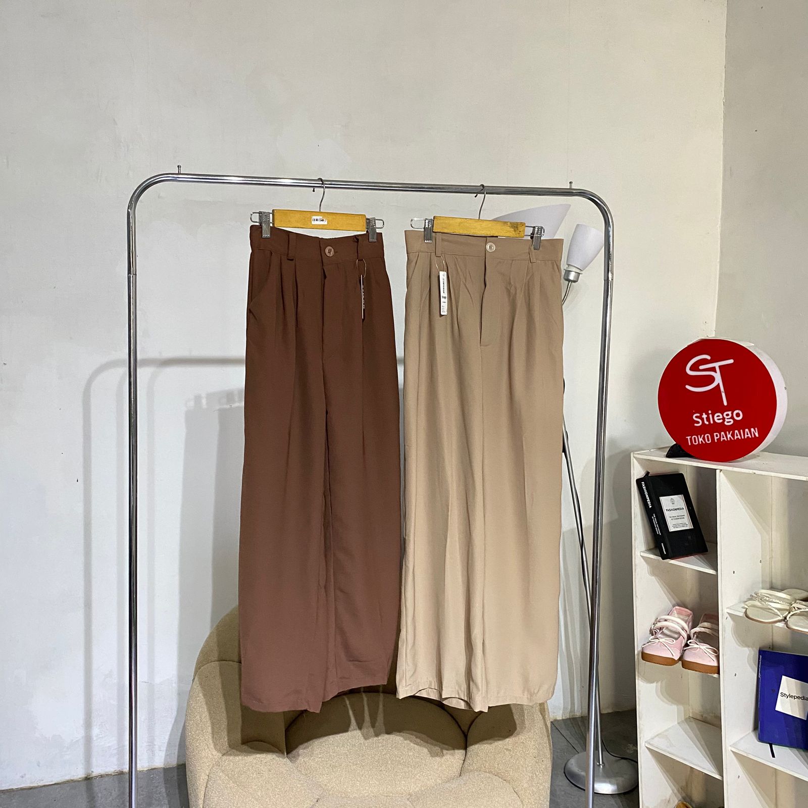 Celana wanita loose sivaly