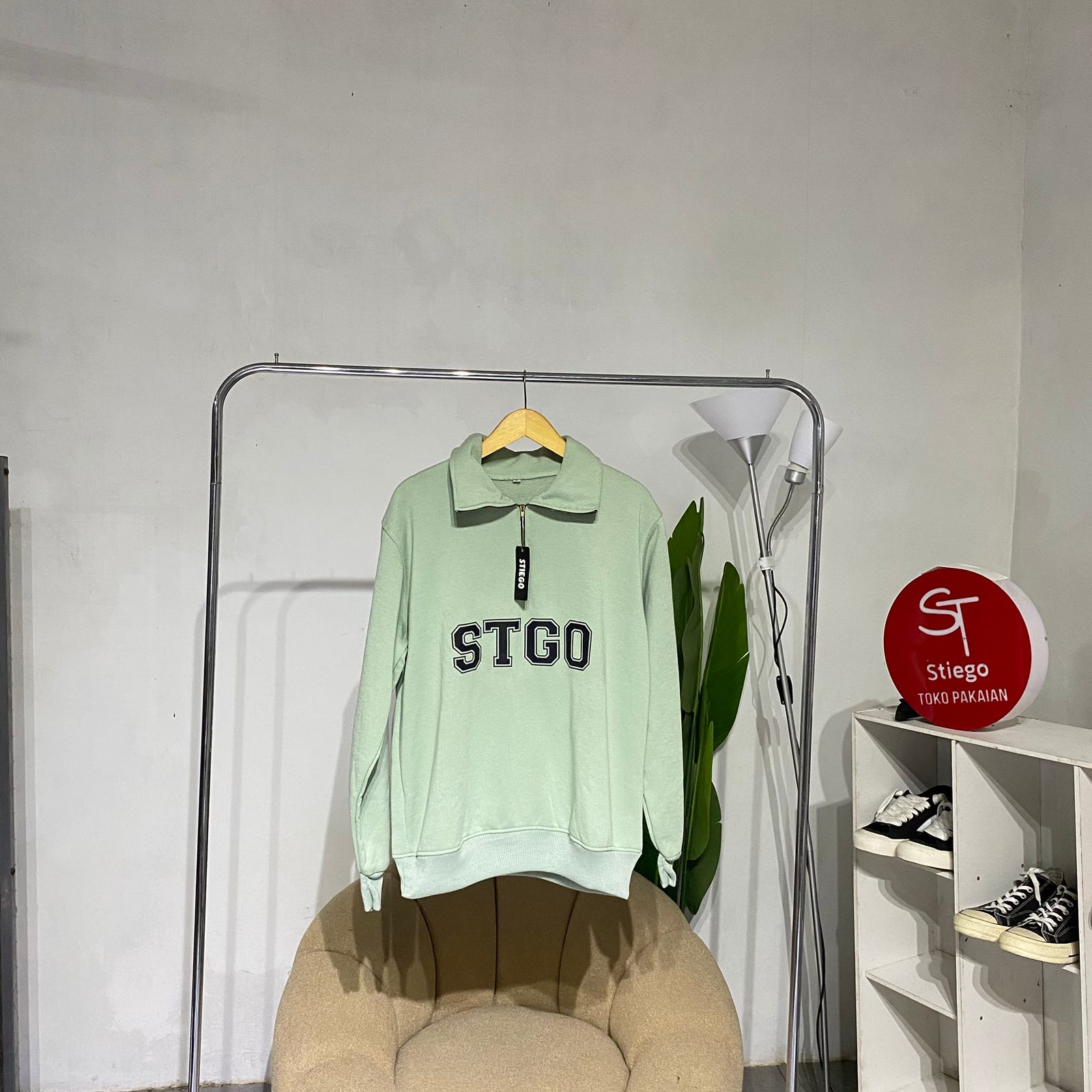 Sweater half zip artikel stiego