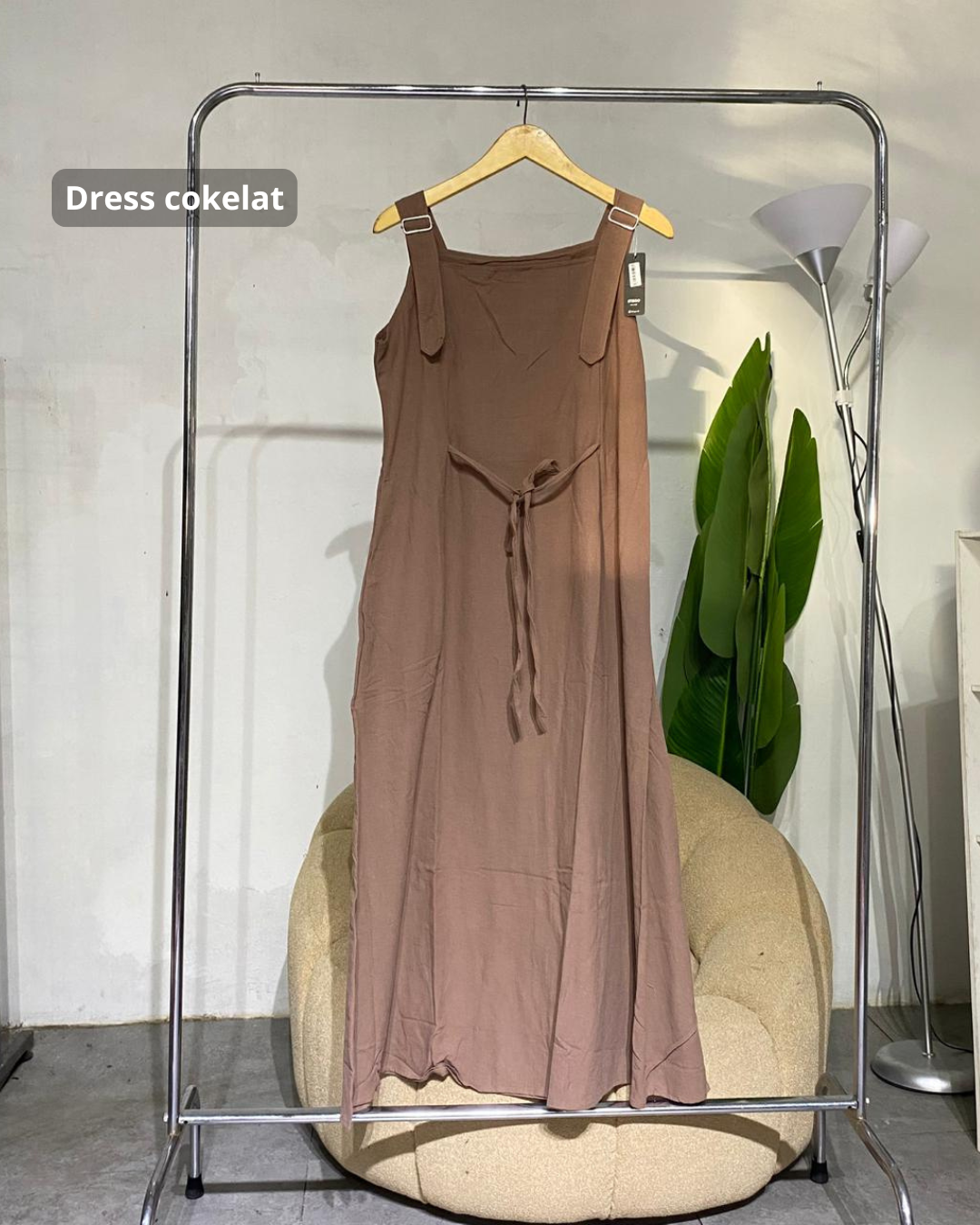 Dres wanita jumpsuit overal linen angle 01