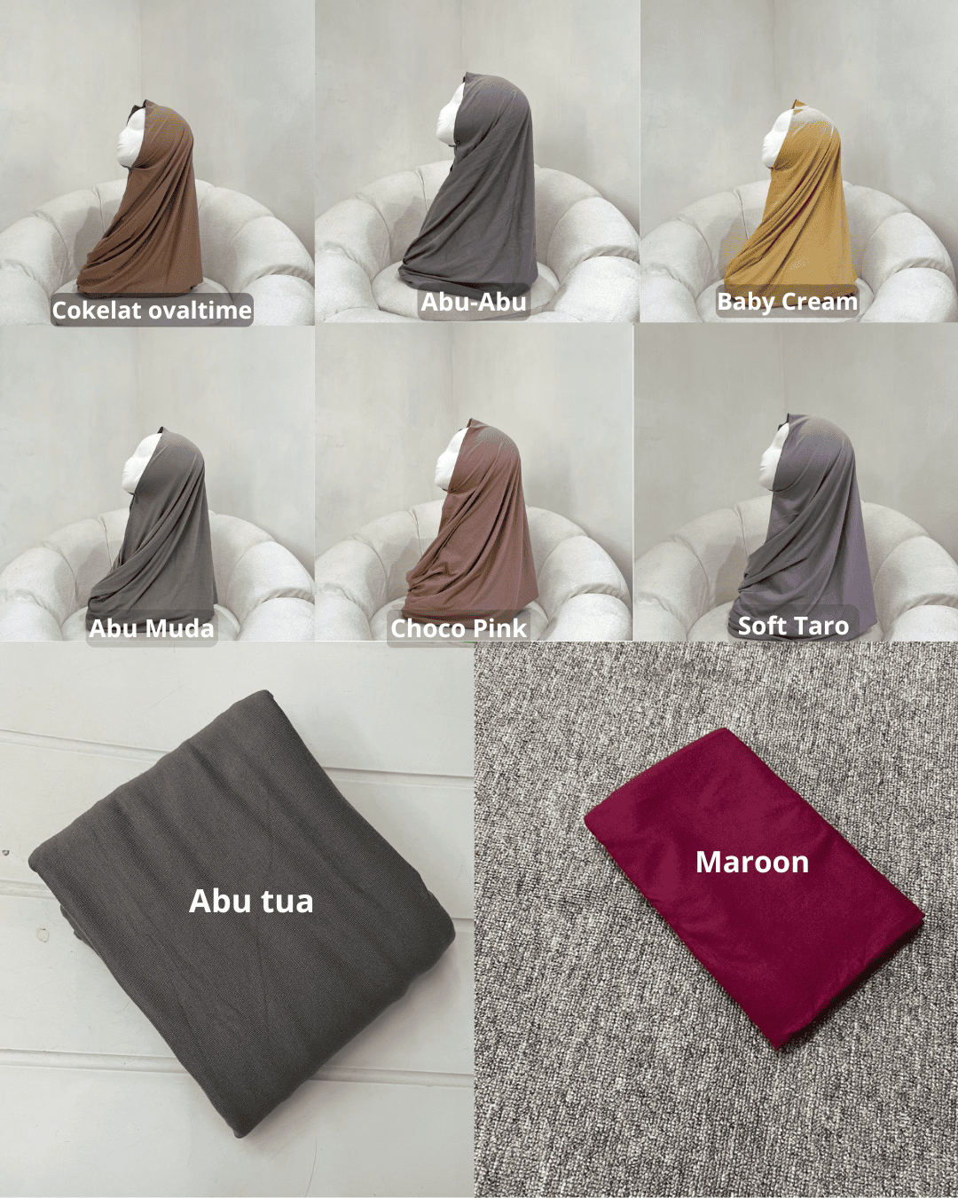 hijab wanita pashamina Kaos