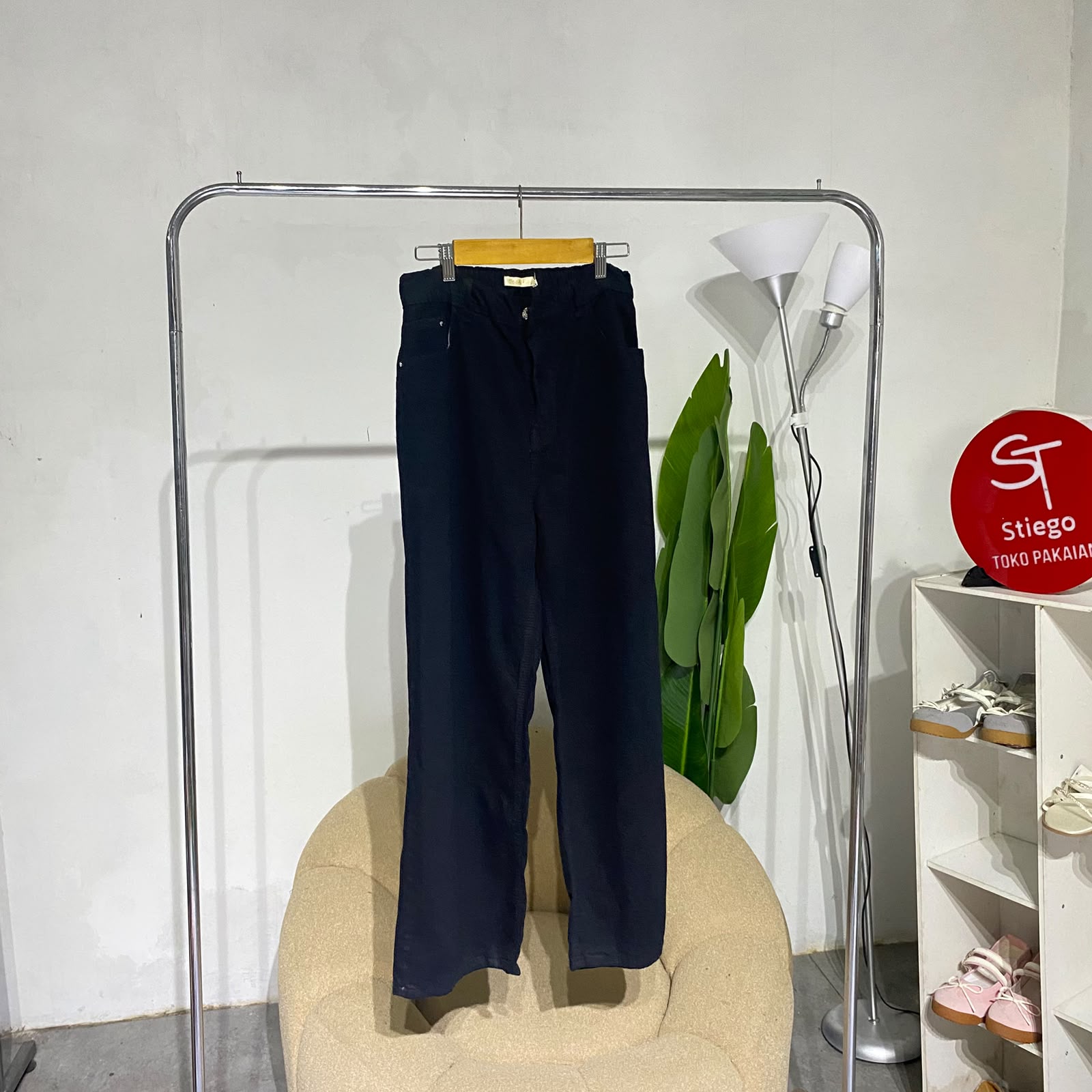 Celana wanita jeans cocolie 8404 black /hitam
