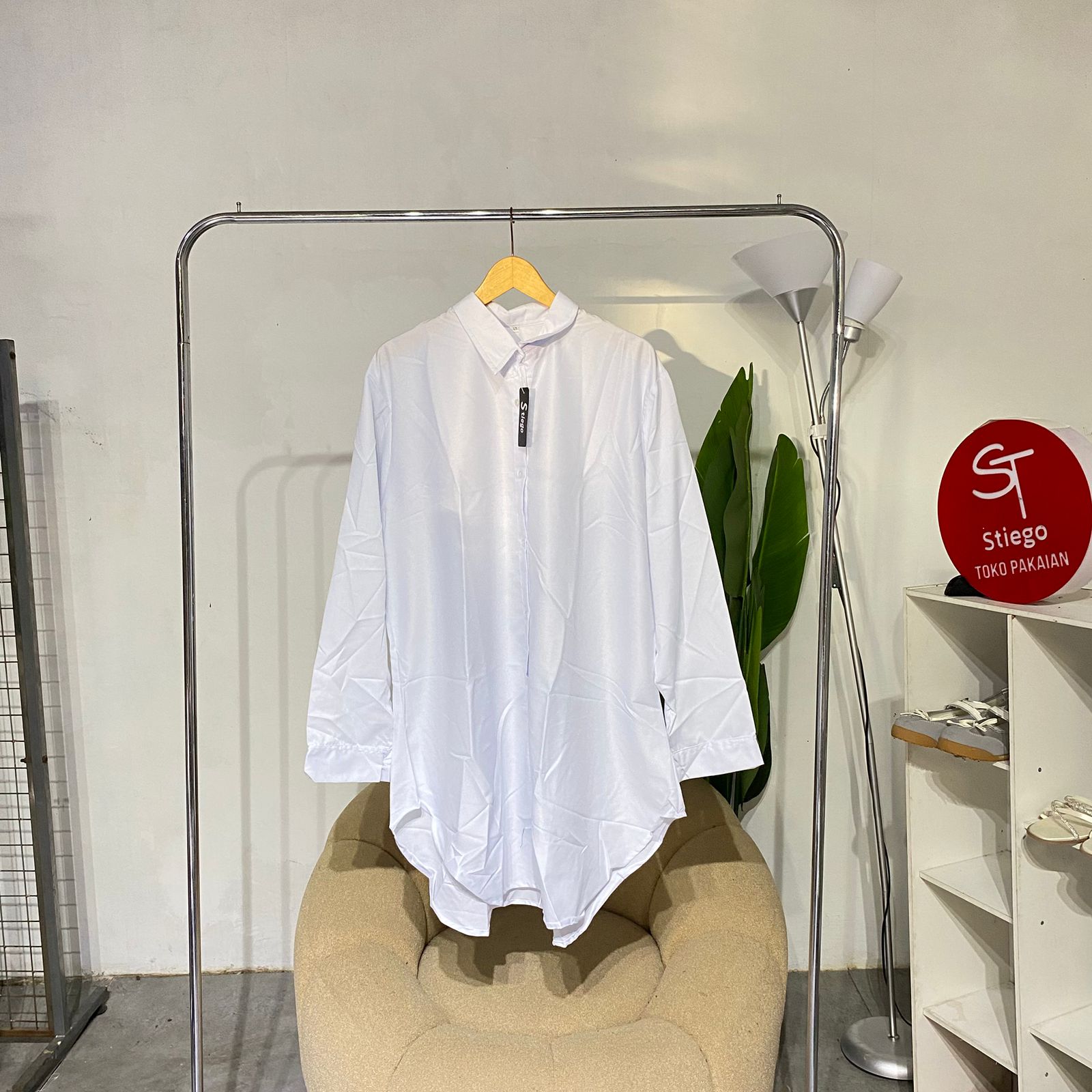 kemeja wanita polos L5