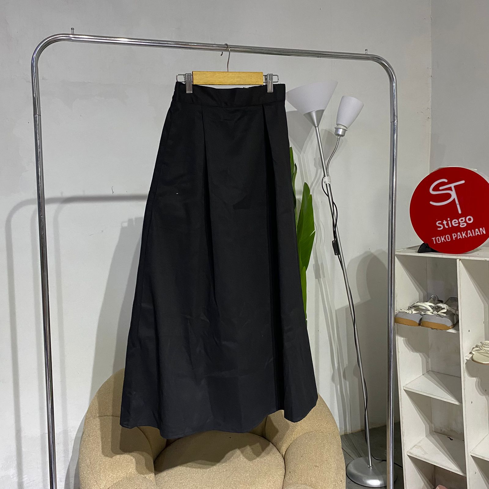 Rok wanita Polos twil