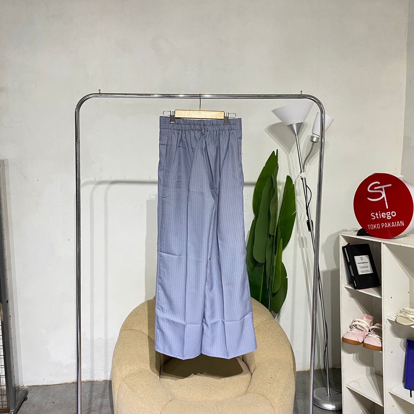 Celana wanita basic  stripe celana  salur