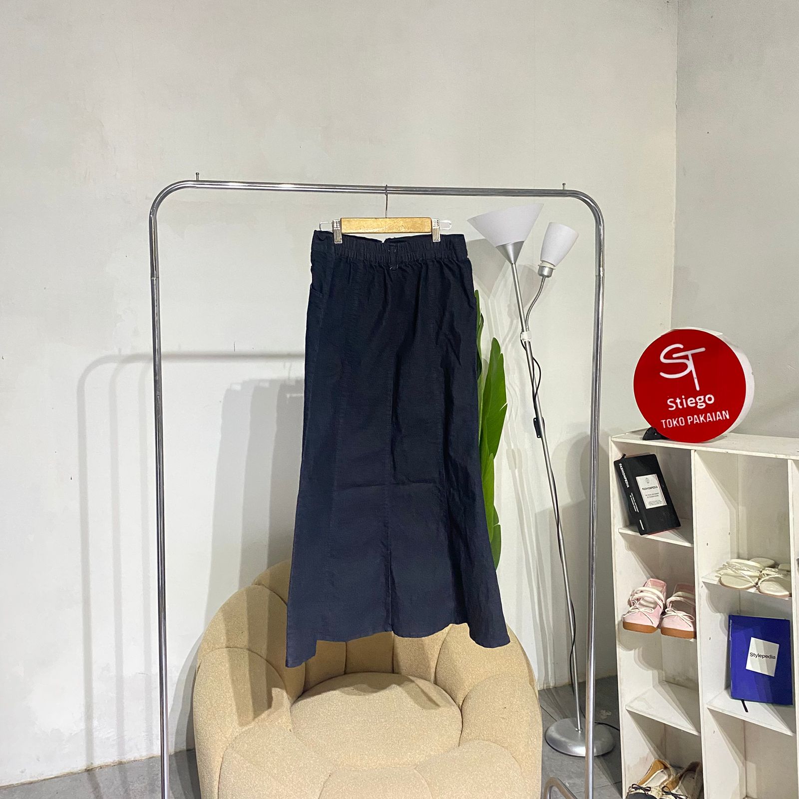 Rok jeans wanita malala duyung