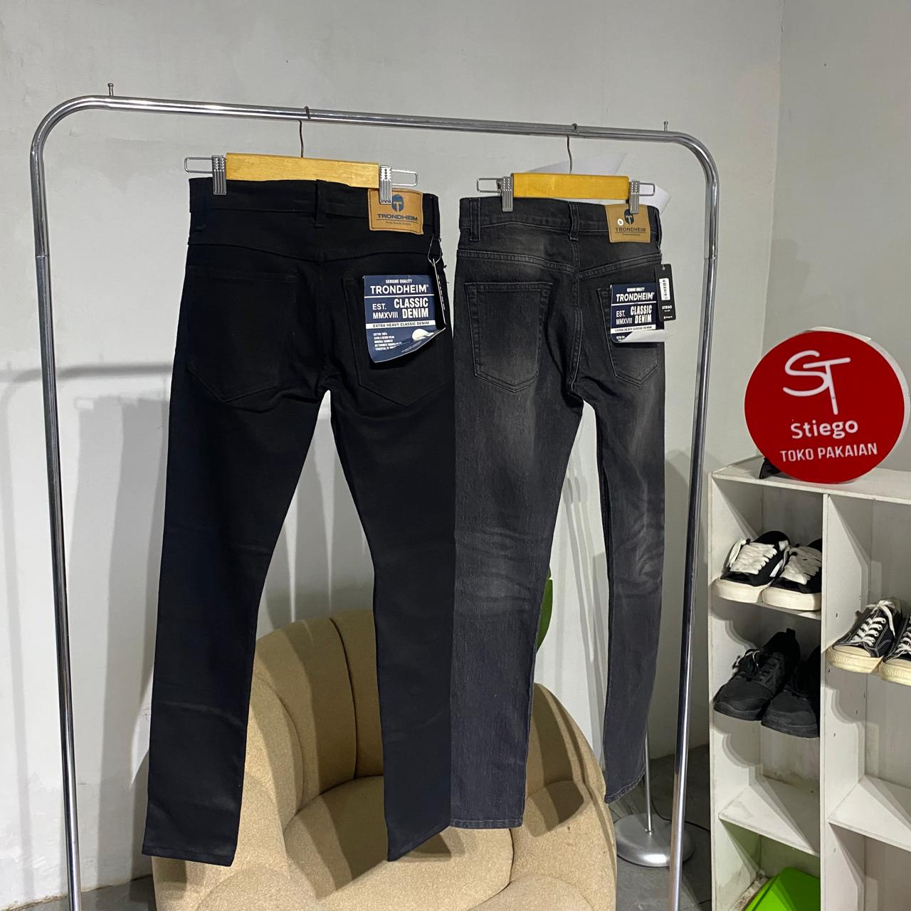 Celana  Jens Trondheim Celana Jeans Denim Pria Slim Fit